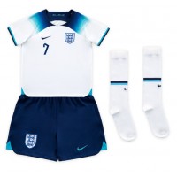 Koszulka piłkarska Anglia Jack Grealish #7 Strój Domowy dla dzieci MŚ 2022 tanio Krótki Rękaw (+ Krótkie spodenki)